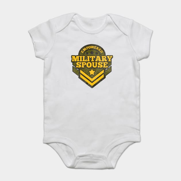 Empowered military spouse badge Baby Bodysuit by creative